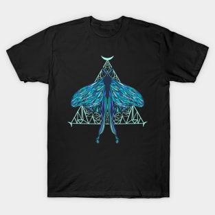 Jewel tone Luna moth T-Shirt